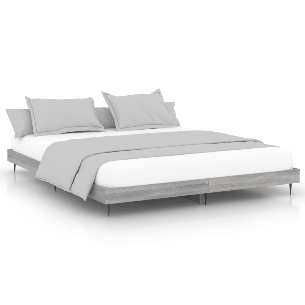 Giroletto senza Materasso Grigio Sonoma 160x200 cm Truciolato | homemem39