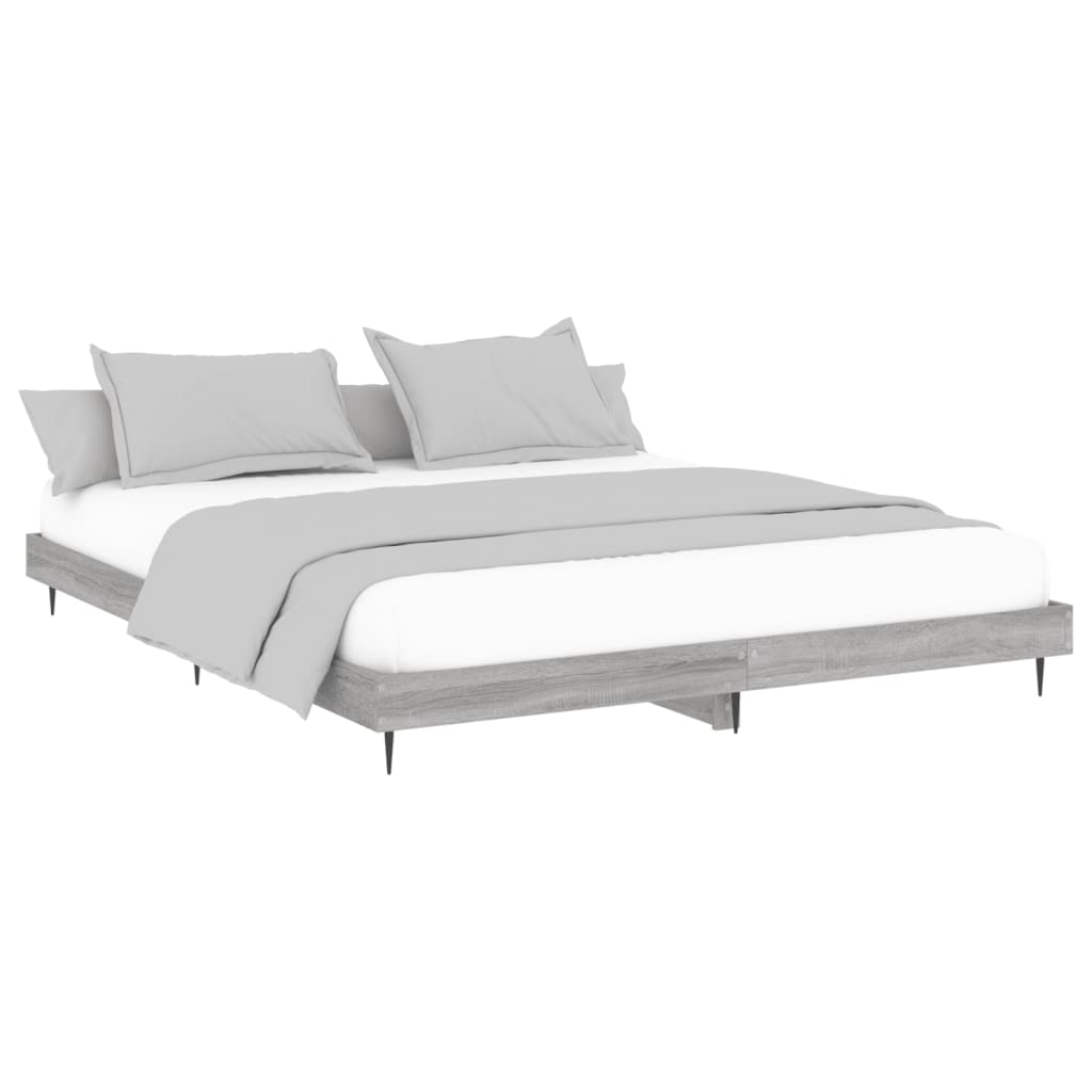Giroletto senza Materasso Grigio Sonoma 160x200 cm Truciolato | homemem39