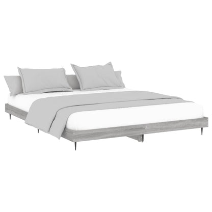 Giroletto senza Materasso Grigio Sonoma 160x200 cm Truciolato | homemem39