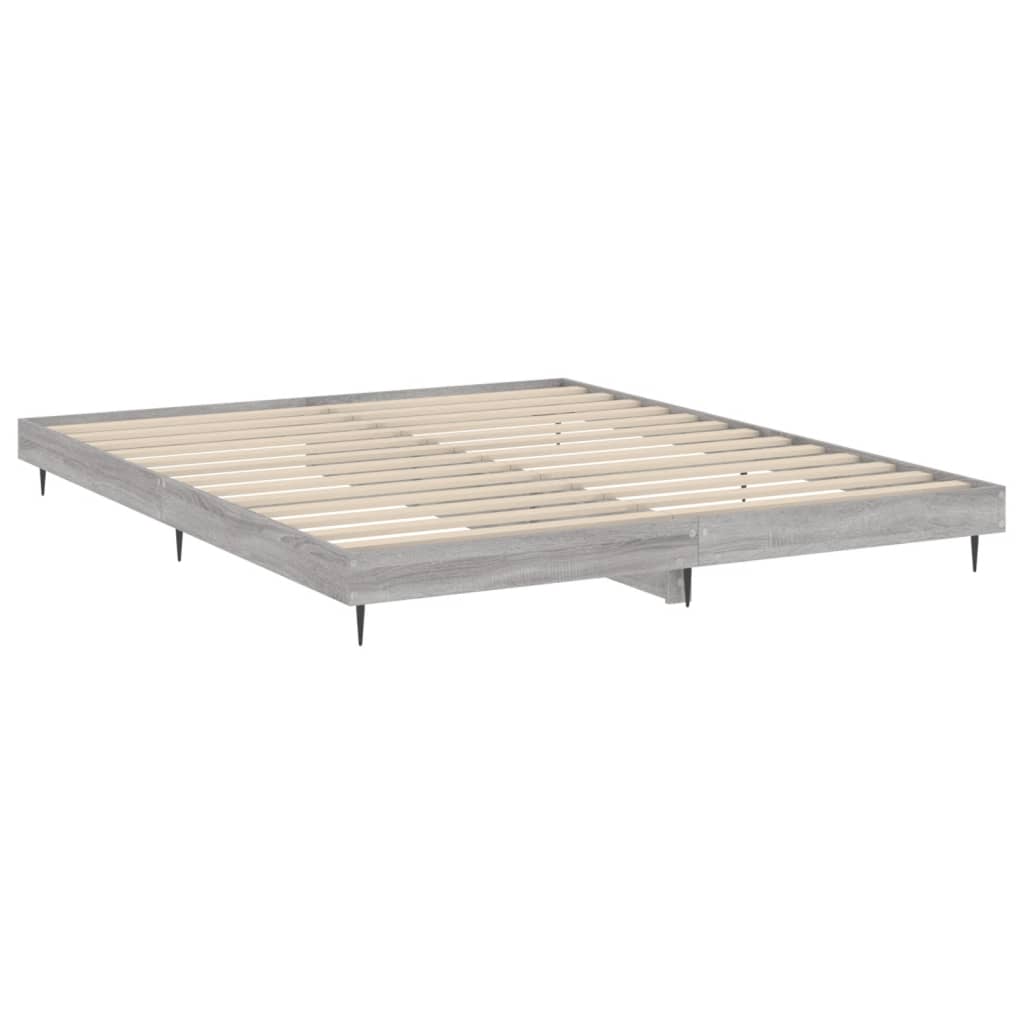 Giroletto senza Materasso Grigio Sonoma 160x200 cm Truciolato | homemem39