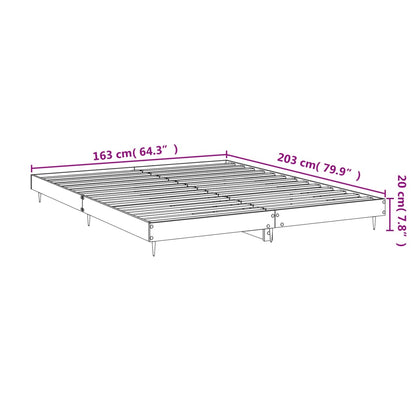 Giroletto senza Materasso Grigio Sonoma 160x200 cm Truciolato | homemem39