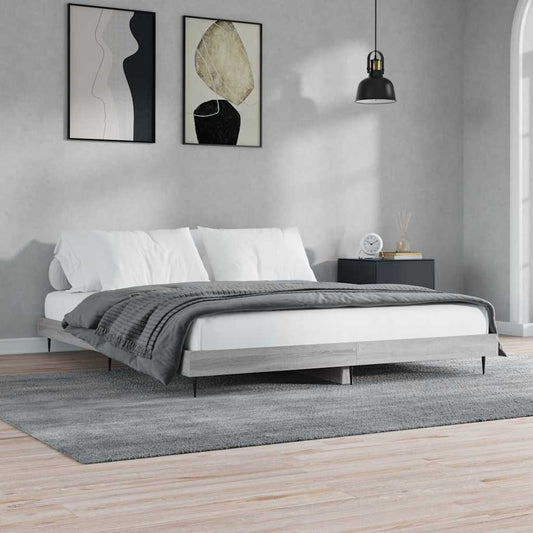 Giroletto Grigio Sonoma 140x200 cm in Legno Multistrato | homemem39