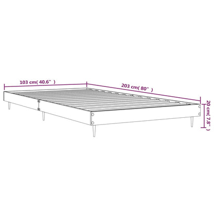 Giroletto senza Materasso Rovere Sonoma 100x200cm in Truciolato | homemem39