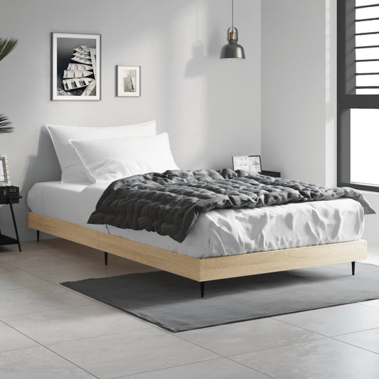 Giroletto senza Materasso Rovere Sonoma 100x200cm in Truciolato | homemem39