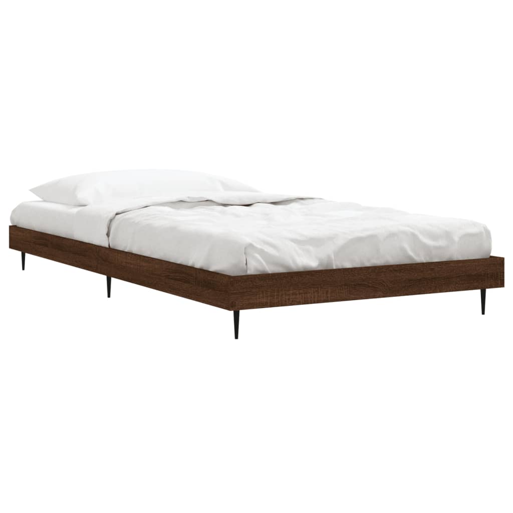 Giroletto senza Materasso Rovere Marrone 100x200 cm Truciolato | homemem39