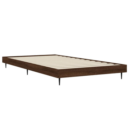 Giroletto senza Materasso Rovere Marrone 100x200 cm Truciolato | homemem39