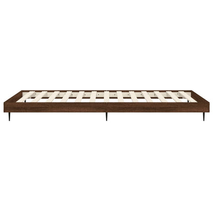 Giroletto senza Materasso Rovere Marrone 100x200 cm Truciolato | homemem39