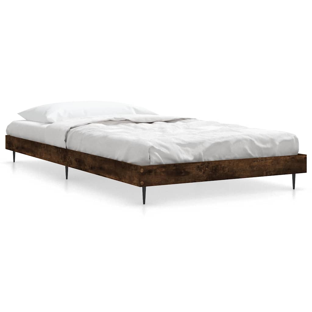 Giroletto senza Materasso Rovere Fumo 90x200 cm in Truciolato | homemem39