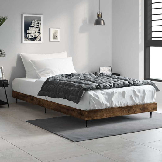 Giroletto senza Materasso Rovere Fumo 90x200 cm in Truciolato | homemem39