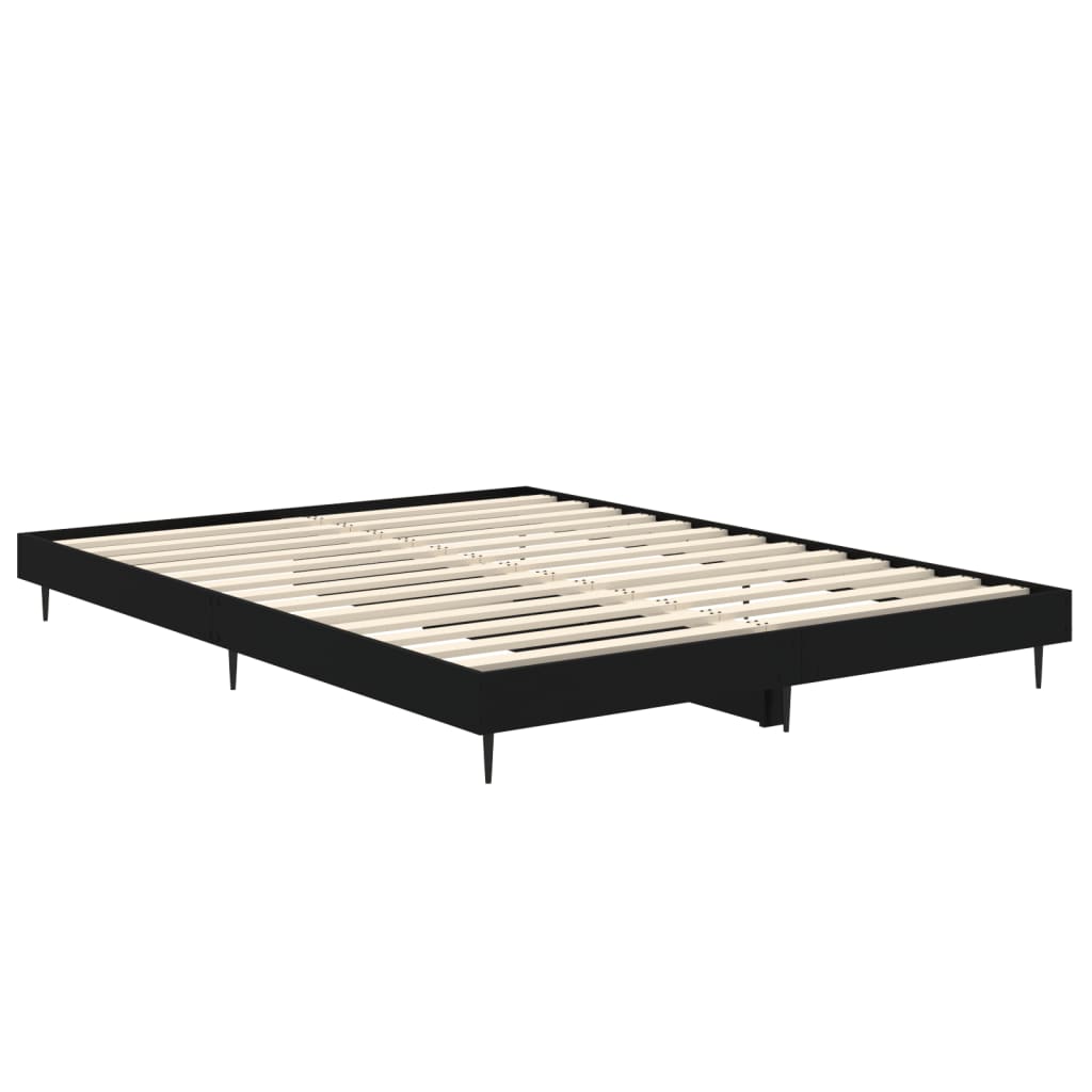 Giroletto Nero 140x190 cm in Legno Multistrato | homemem39