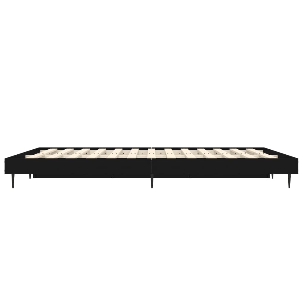 Giroletto Nero 140x190 cm in Legno Multistrato | homemem39