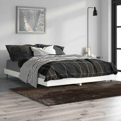 Giroletto Bianco Lucido 140x190 cm in Legno Multistrato | homemem39