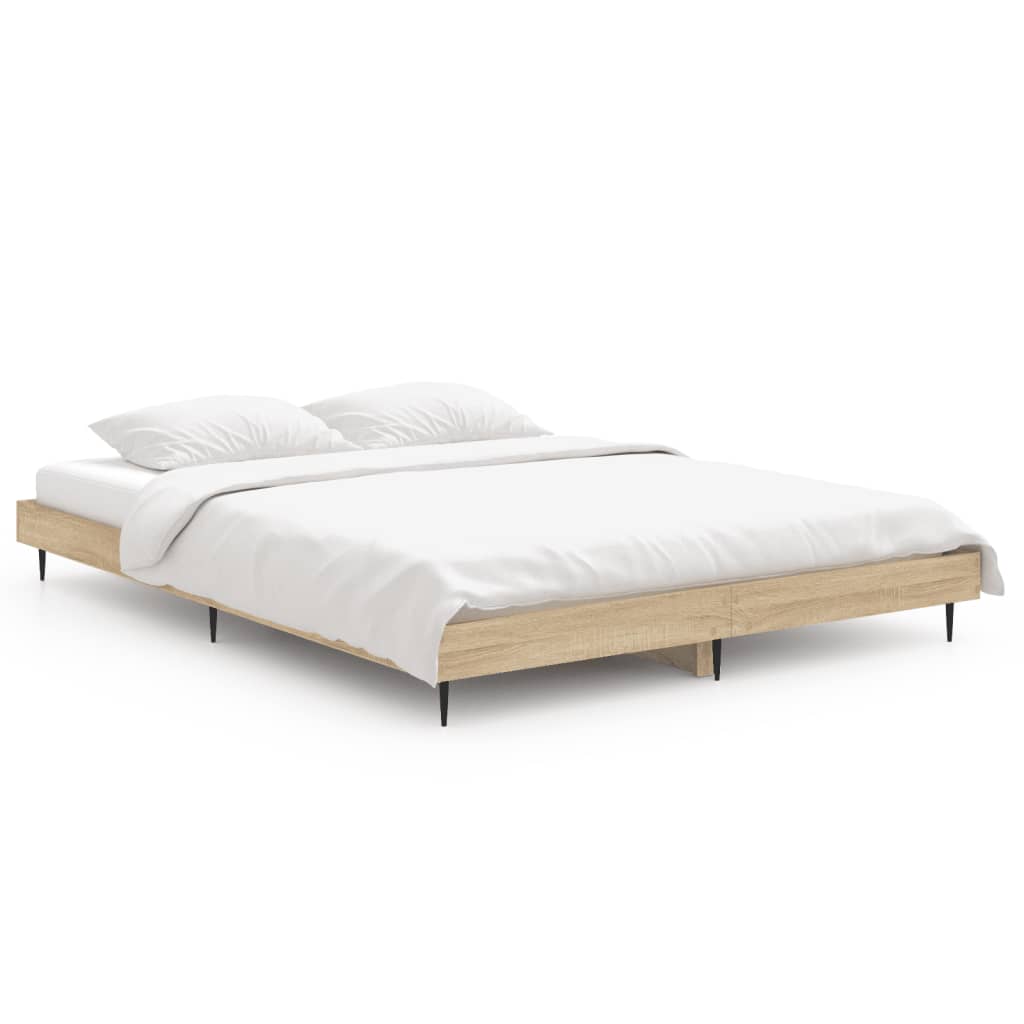Giroletto senza Materasso Rovere Sonoma 140x190cm in Truciolato | homemem39