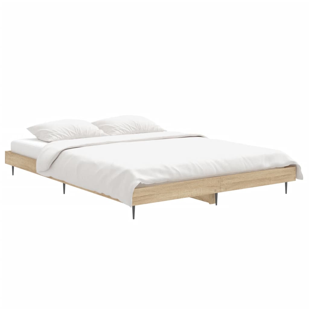 Giroletto senza Materasso Rovere Sonoma 140x190cm in Truciolato | homemem39