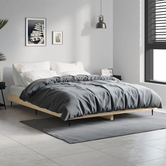 Giroletto senza Materasso Rovere Sonoma 140x190cm in Truciolato | homemem39