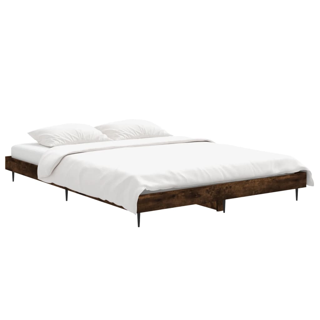 Giroletto senza Materasso Rovere Fumo 140x190 cm in Truciolato | homemem39