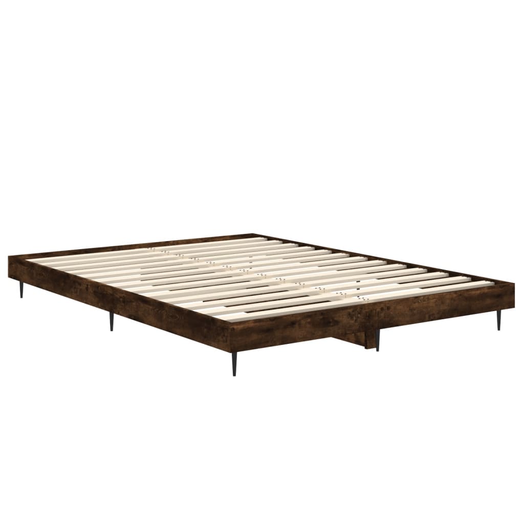 Giroletto senza Materasso Rovere Fumo 140x190 cm in Truciolato | homemem39