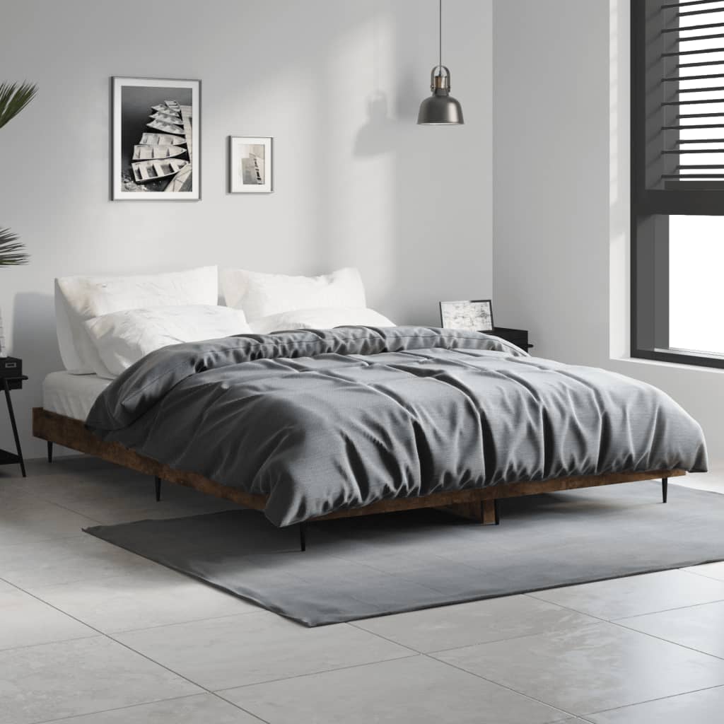 Giroletto senza Materasso Rovere Fumo 140x190 cm in Truciolato | homemem39