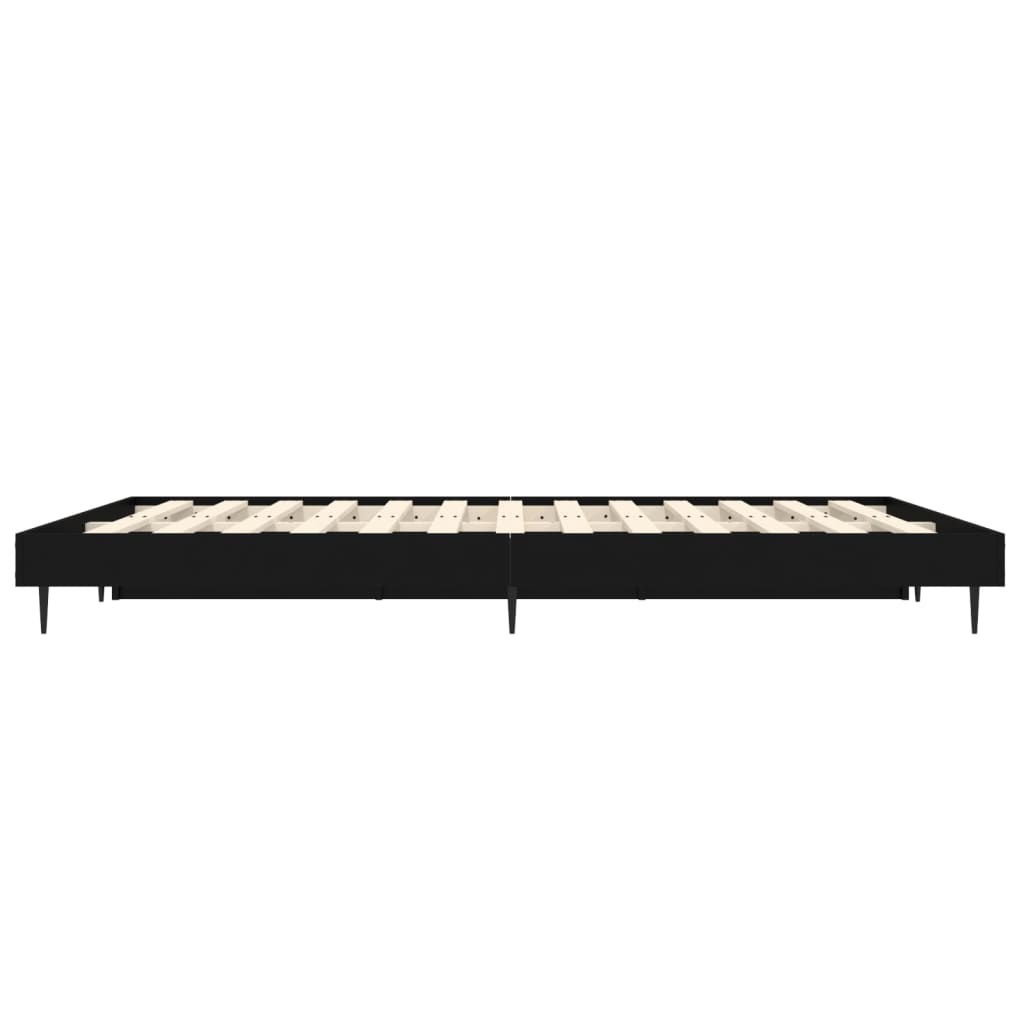 Giroletto Nero 135x190 cm in Legno Multistrato | homemem39