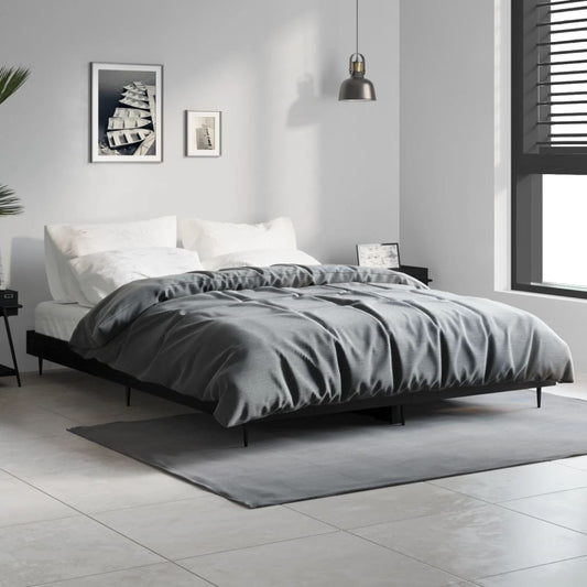 Giroletto Nero 135x190 cm in Legno Multistrato | homemem39
