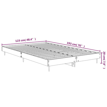 Giroletto senza Materasso Rovere Fumo 120x190 cm in Truciolato | homemem39