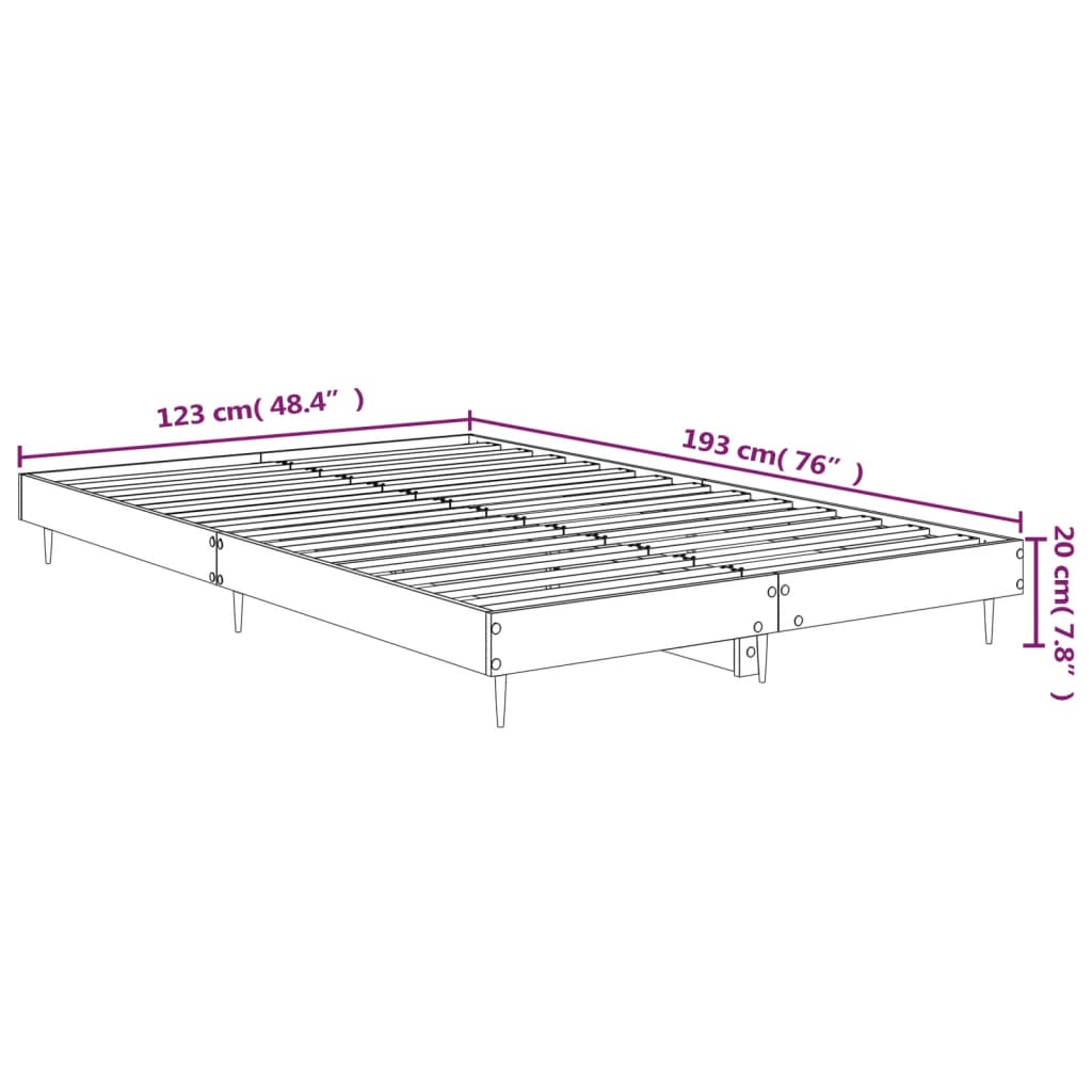 Giroletto Grigio Sonoma 120x190 cm in Legno Multistrato | homemem39