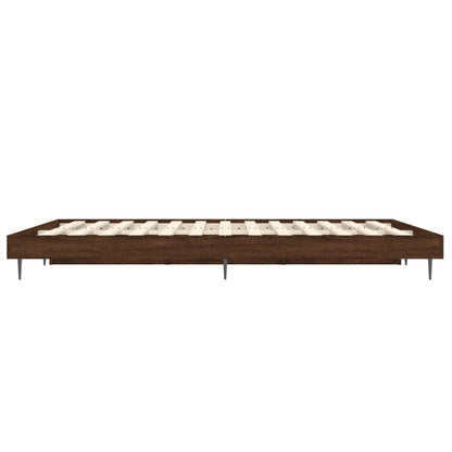 Giroletto senza Materasso Rovere Marrone 120x190 cm Truciolato | homemem39