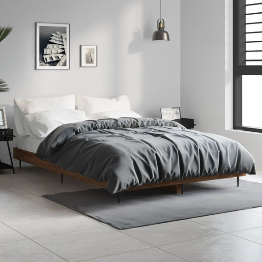 Giroletto senza Materasso Rovere Marrone 120x190 cm Truciolato | homemem39