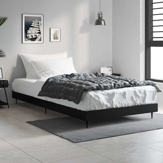 Giroletto Nero 90x190 cm in Legno Multistrato | homemem39