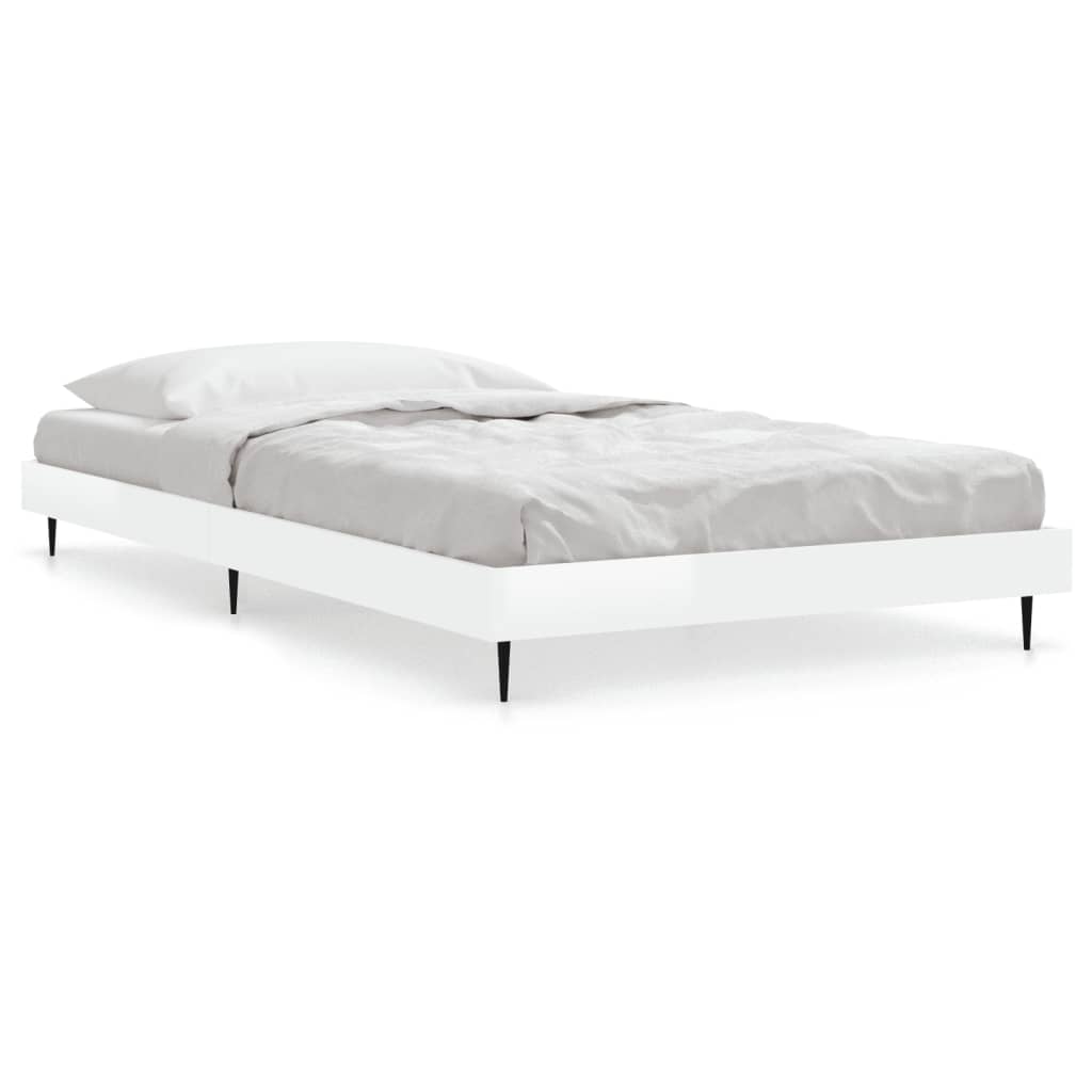 Giroletto Bianco Lucido 90x190 cm in Legno Multistrato | homemem39