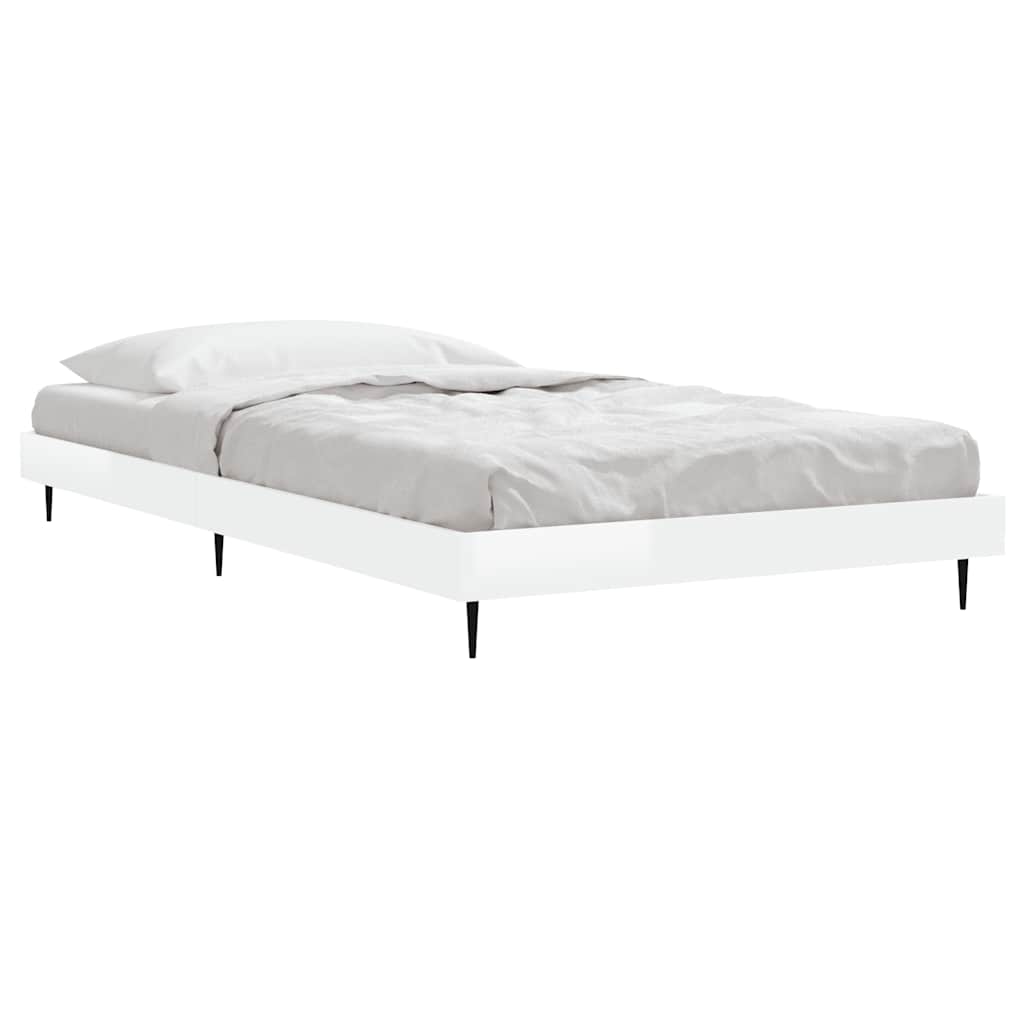 Giroletto Bianco Lucido 90x190 cm in Legno Multistrato | homemem39