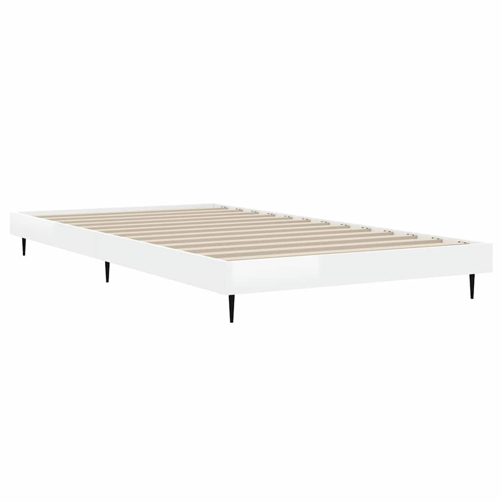 Giroletto Bianco Lucido 90x190 cm in Legno Multistrato | homemem39