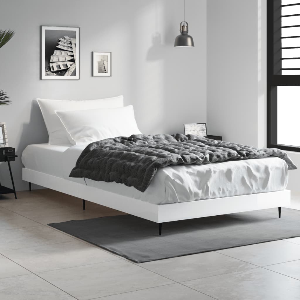 Giroletto Bianco Lucido 90x190 cm in Legno Multistrato | homemem39