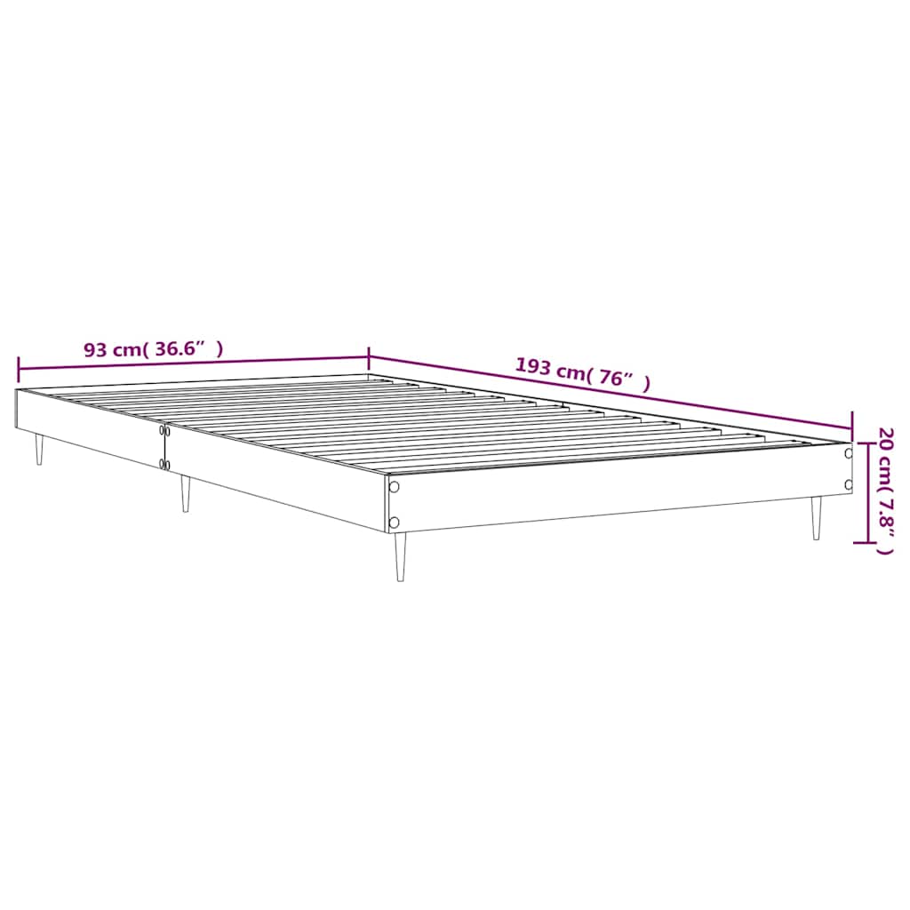Giroletto Grigio Cemento 90x190 cm in Legno Multistrato | homemem39