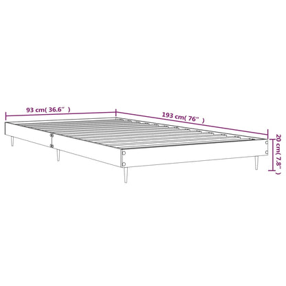 Giroletto senza Materasso Rovere Fumo 90x190 cm in Truciolato | homemem39