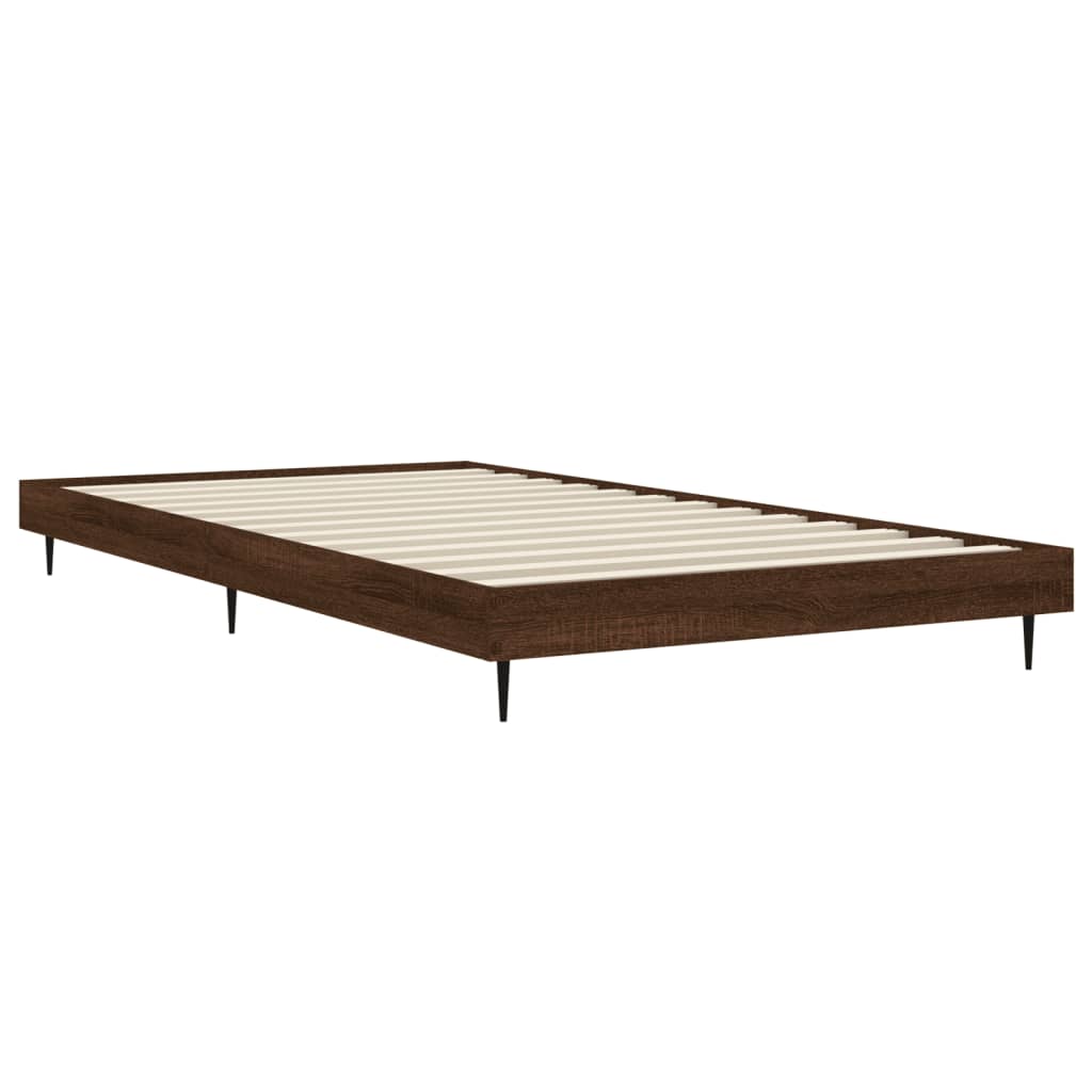 Giroletto senza Materasso Rovere Marrone 90x190cm in Truciolato | homemem39