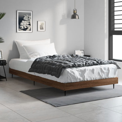 Giroletto senza Materasso Rovere Marrone 90x190cm in Truciolato | homemem39