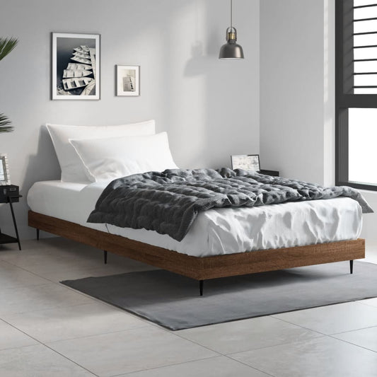 Giroletto senza Materasso Rovere Marrone 90x190cm in Truciolato | homemem39