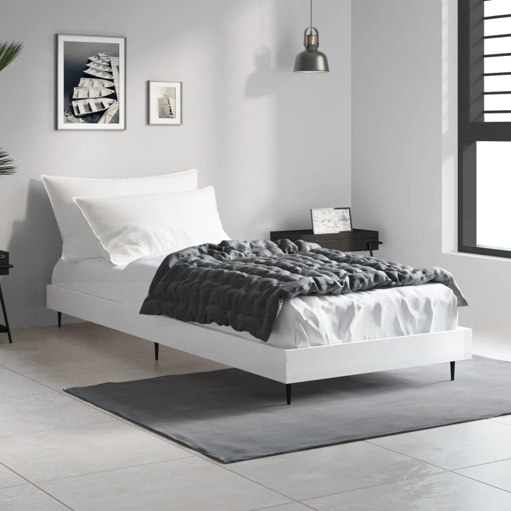 Giroletto Bianco Lucido 75x190 cm in Legno Multistrato | homemem39