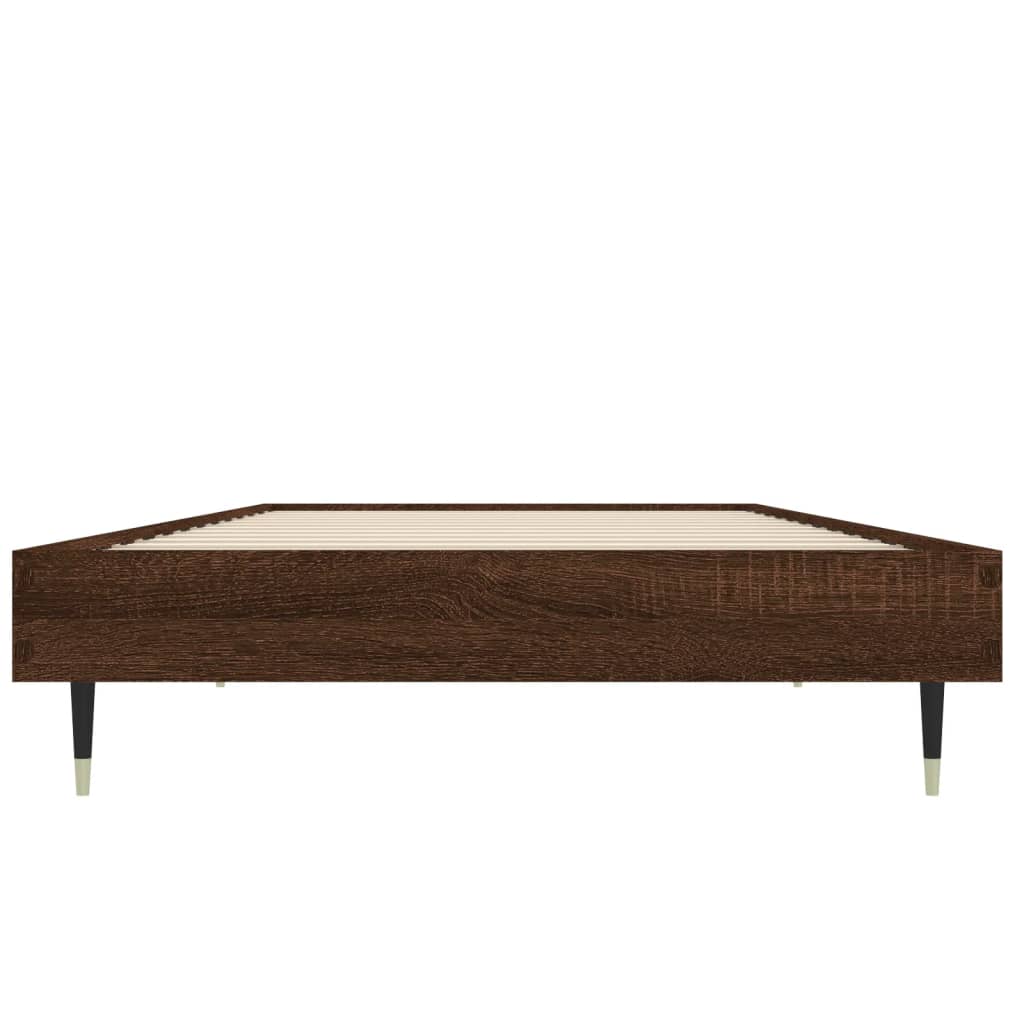 Giroletto senza Materasso Rovere Marrone 75x190cm in Truciolato