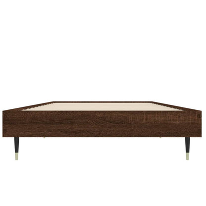 Giroletto senza Materasso Rovere Marrone 75x190cm in Truciolato