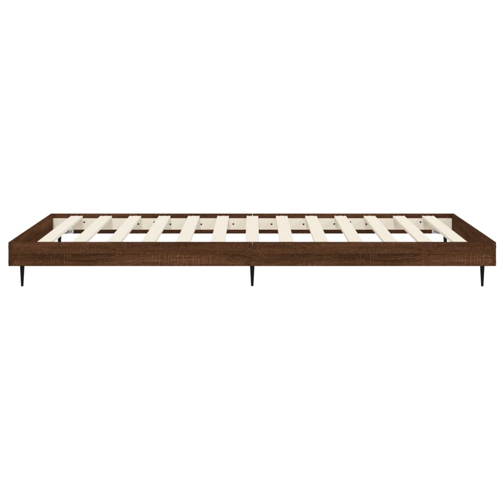 Giroletto senza Materasso Rovere Marrone 75x190cm in Truciolato