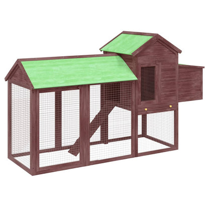 Pollaio Moka 193x65x117 cm in Legno Massello di Pino | homemem39