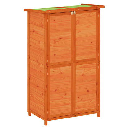 Rimessa da Giardino Marrone 83x57x140 cm Legno Massello di Pino