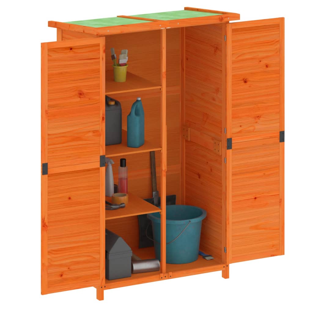 Rimessa da Giardino Marrone 83x57x140 cm Legno Massello di Pino - homemem39