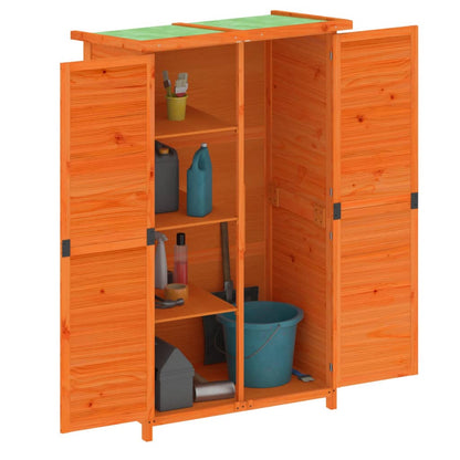 Rimessa da Giardino Marrone 83x57x140 cm Legno Massello di Pino - homemem39