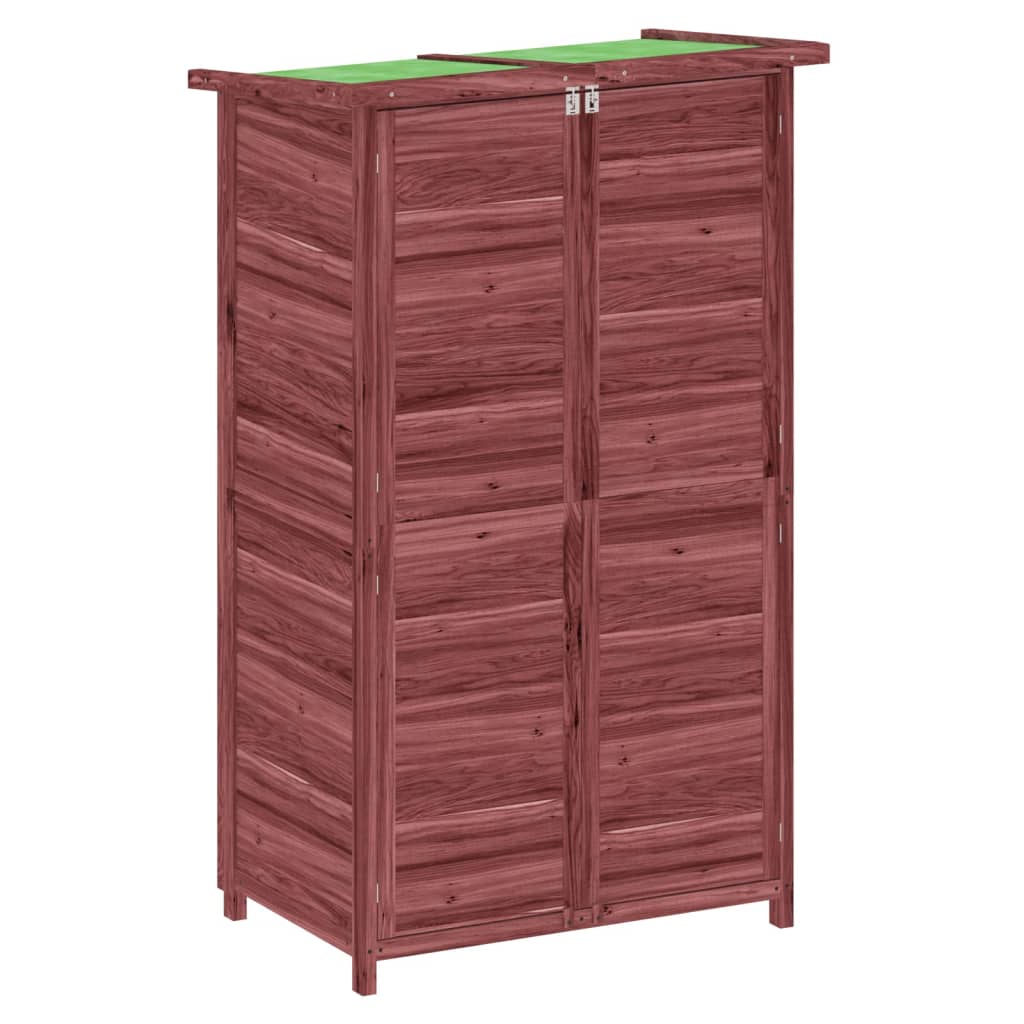 Rimessa da Giardino Moka 83x57x140 cm in Legno Massello di Pino - homemem39