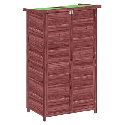 Rimessa da Giardino Moka 83x57x140 cm in Legno Massello di Pino - homemem39