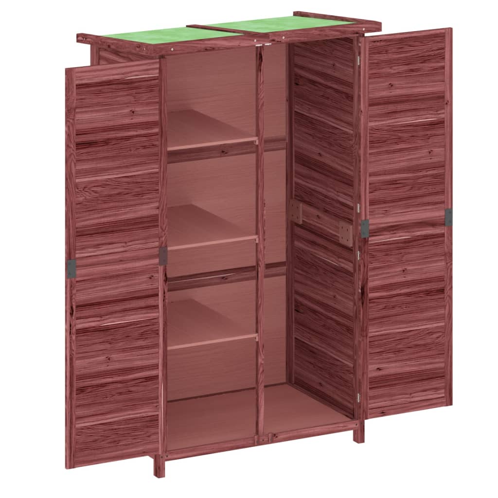 Rimessa da Giardino Moka 83x57x140 cm in Legno Massello di Pino | homemem39