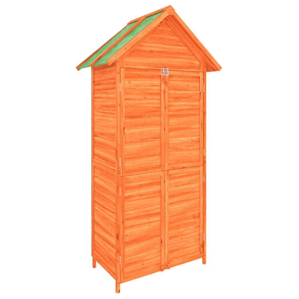 Rimessa da Giardino Marrone 89x52,5x175 cm Legno Massello Pino - homemem39